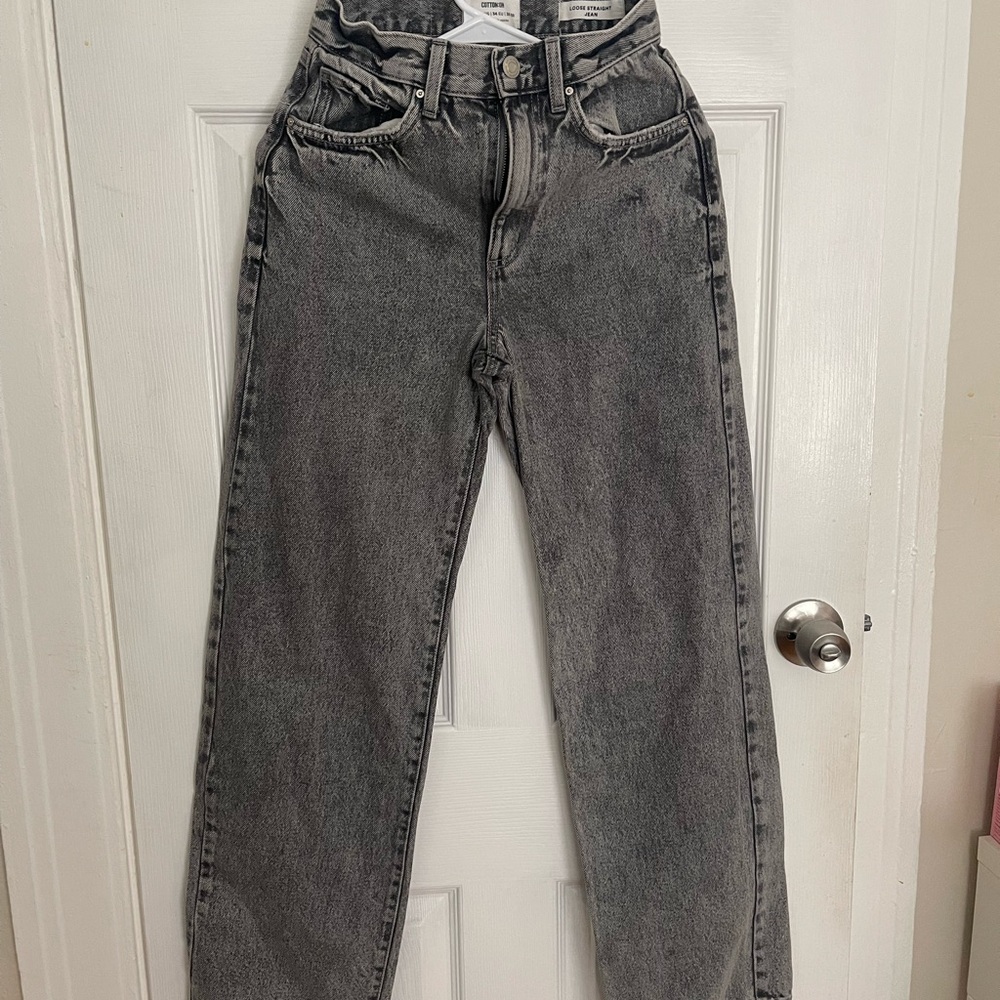 Cotton On Gray Straight Leg Jeans